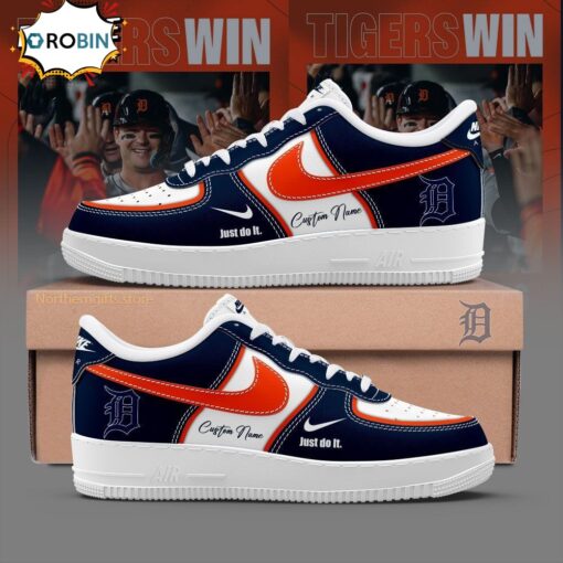 Detroit Tigers Air Force Sneaker Shoes Custom Name For Fans Limited Edition