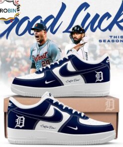 Detroit Tigers Custom Name For Fans Air Force Sneaker Shoes