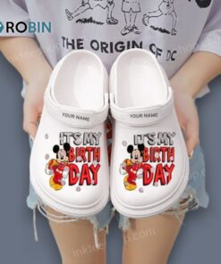 Disney Junior Birthday Mickey Birthday Cartoon 3D Printed Classic Crocs Shoes