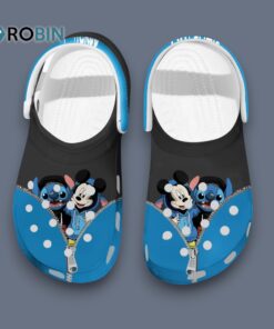 Durable Best Friend Stitch And Mickey Blue Cartoon Classic Crocs