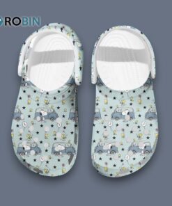Durable Snoopy Cute Blue Cartoon Classic Crocs
