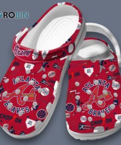 Eye catching & Comfortable Atlanta Braves MLB Team Red Clogs