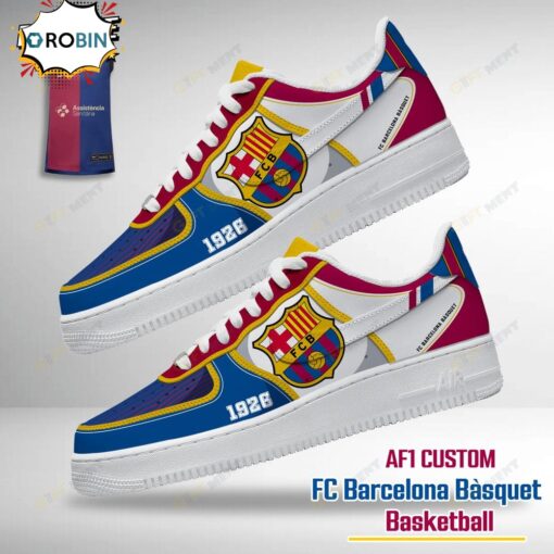 FC Barcelona Bàsquet Air Force Sneaker Boots – Blaugrana Basketball Edition