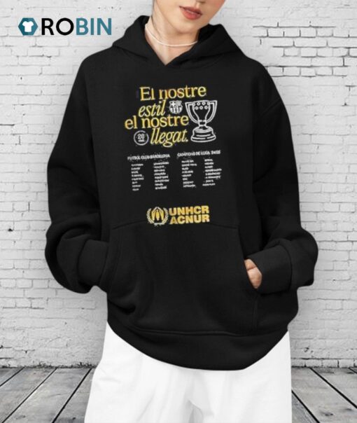Fc Barcelona El Nostre Estil El Nostre Llegat La Liga 2025 Champions Shirt