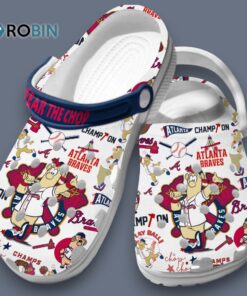Fear The Chop Atlanta Braves MLB Baseball Team Clogs