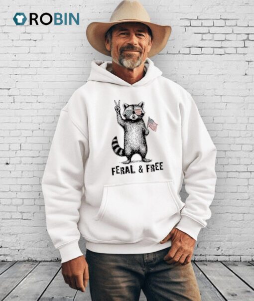 Feral And Free Raccoon American Shirt