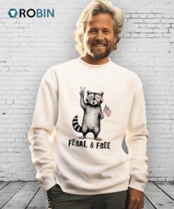 Feral And Free Raccoon American Shirt