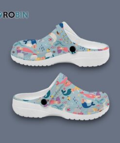Fishes And Little Mermaid Cartoon Blue Ocean Classic Crocs Classic Crocs