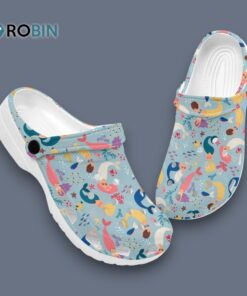 Fishes And Little Mermaid Cartoon Blue Ocean Classic Crocs Classic Crocs