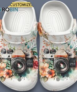 Floral Camera Hobby Classic Crocs