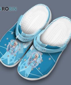 Frozen Geometric Background Classic Crocs