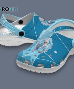 Frozen Geometric Background Classic Crocs