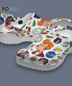 Futurama Cartoon White Classic Crocs