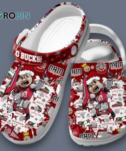 Go Bucks Ohio State Sport Team Christmas 3D Printed Crocs