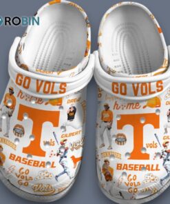 Go Vols Tennessee Volunteers White Clogs For Kids & Adults