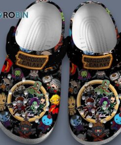 Guardian Of The Galaxy Movie Chibi Cartoon Cute Black Classic Crocs