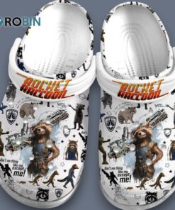 Guardian Of The Galaxy Movie Hockey Racoon White Classic Crocs