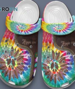 Hippie Soul Colorful 3D Printed Crocs