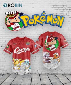 Hiroshima Carp x Pokémon Go 2025 Limited Edition Baseball Jersey Shirt Style