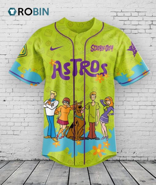 Houston Astros MLB x Scooby Doo Baseball Jersey Shirt Style Editions Limited