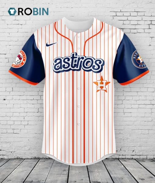 Houston Astros x Hello Kitty Special Edition Game Night Baseball Jersey Shirt Style