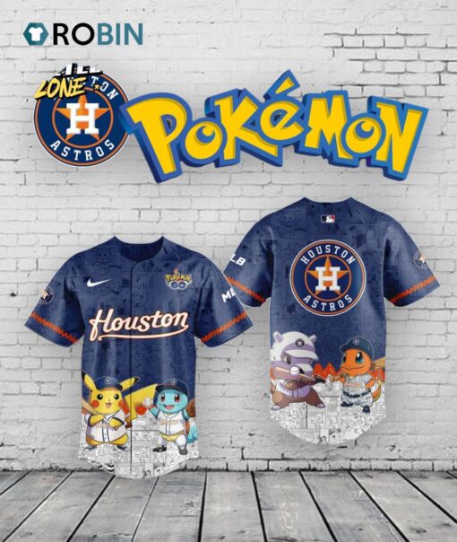 Houston Astros x Polemon GO Special Edition Baseball Jersey Shirt Style