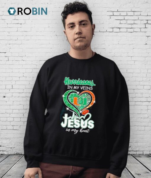 Hurricanes In My Veins Jesus In My Heart Diamond Shirt
