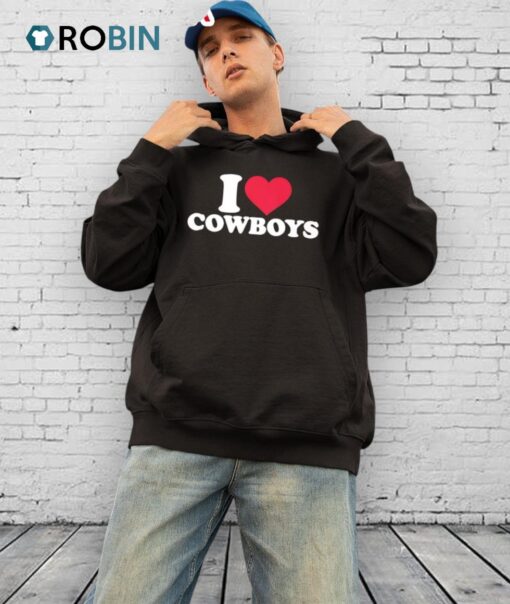 I Love Cowboys Shirt
