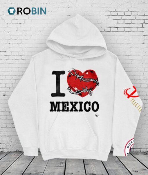 I Love Mexico Heart Chains Warren Lotas Shirt