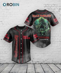 Iron Maiden Run For Your Lives Baseball Baseball Jersey Shirt Style   Heavy Metal Fan Apparel