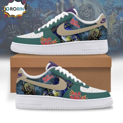 Iron Maiden Run For Your Lives World Tour 2025 Nike Air Force Sneaker Shoes