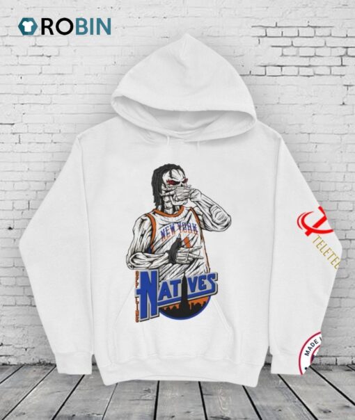 Jalen Brunson Three Point Celebration Natives New York Knicks Shirt
