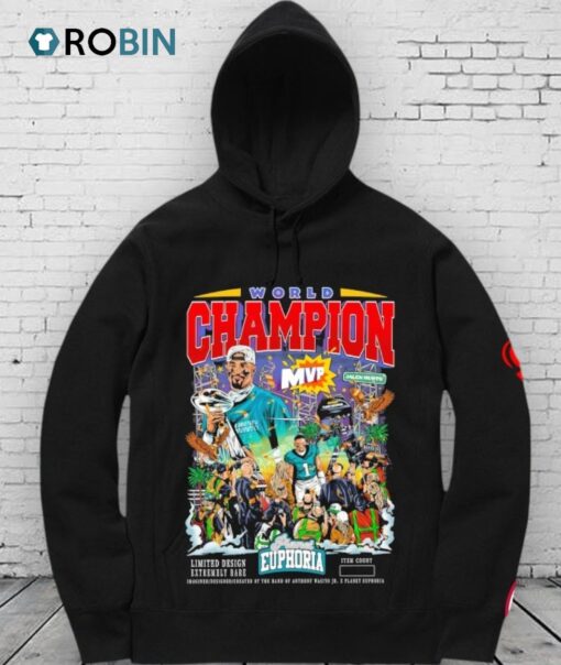 Jalen Hurts Mvp World Champion Planet Euphoria Shirt