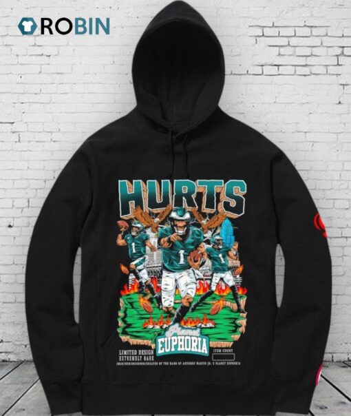 Jalen Hurts Planet Euphoria Philadelphia Eagles Shirt