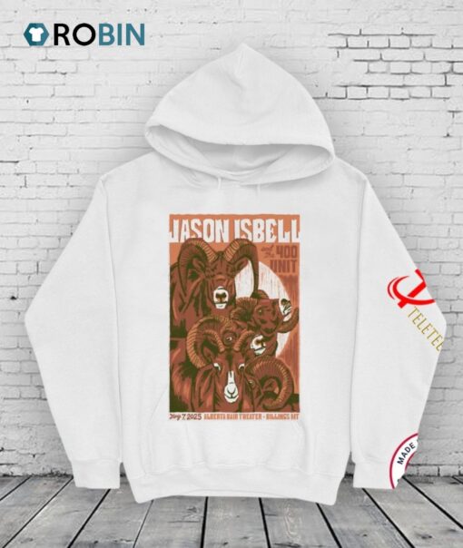 Jason Isbell And The 400 Unit Alberta Bair Theater Billings, Mt May 7 2025 Concert Goats Shirt