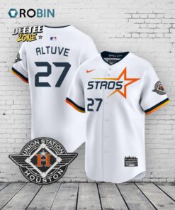 José Altuve #27 Houston Astros Baseball Baseball Jersey Shirt Style – Space City Edition