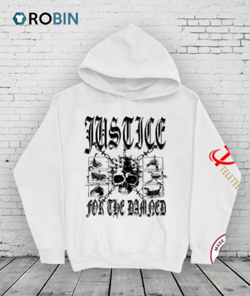 Justice For The Damned Chained Skull Shirt