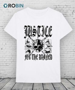 Justice For The Damned Chained Skull Shirt Justice For The Damned Chained Skull Shirt