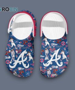 Lightweight & Comfortable Atlanta Braves MLB Baseball Team Clogs