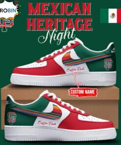 Limited Edition Air Force Shoes – Mexican Heritage Night Custom Name 2025