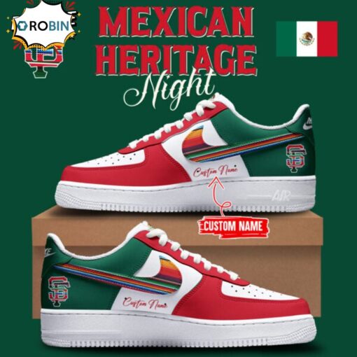 Limited Edition Air Force Shoes – Mexican Heritage Night Custom Name 2025