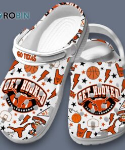 Limited Edition Get Hooked Texas Long Horns NCAA Clogs Shoes