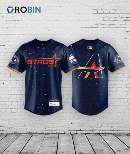 Limited Edition Houston Astros Navy 2025 City Connect The Next Frontier 2025 Baseball Jersey Shirt Style