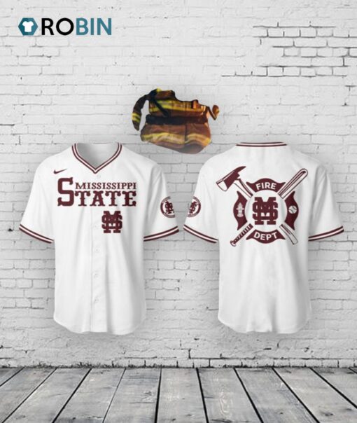Limited Edition Mississippi Baseball x Firefighter Appreciation Night Baseball Jersey Shirt Style