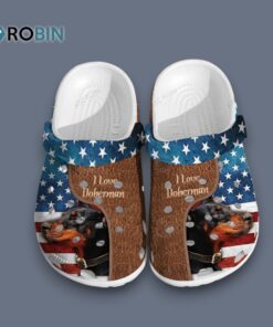 Love Doberman Usa Shoes   For Who Love Dog clogs Gifts