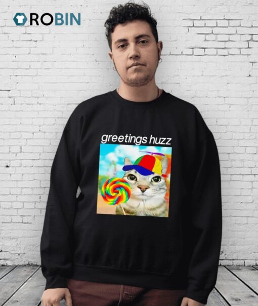 Lorazier Greetings Huzz Cat Shirt