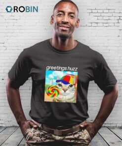 Lorazier Greetings Huzz Cat Shirt