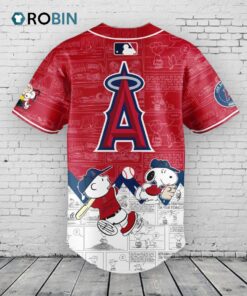 Los Angeles Angels 75th Anniversary of Peanuts V3 Baseball Jersey Shirt Style