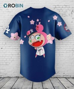 Los Angeles Dodgers Takashi Murakami x MLB World Tour Tokyo Series Blue Baseball Jersey Shirt Style V2