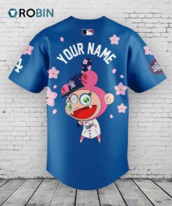Los Angeles Dodgers Takashi Murakami x MLB World Tour Tokyo Series Blue Custom Name For Fans Baseball Jersey Shirt Style